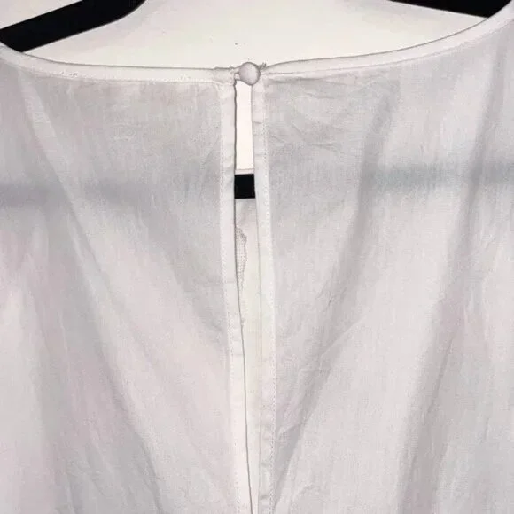 New Maje Raolita 100% Cotton Embroidered Mini Dress White S $395 - Picture 5 of 10